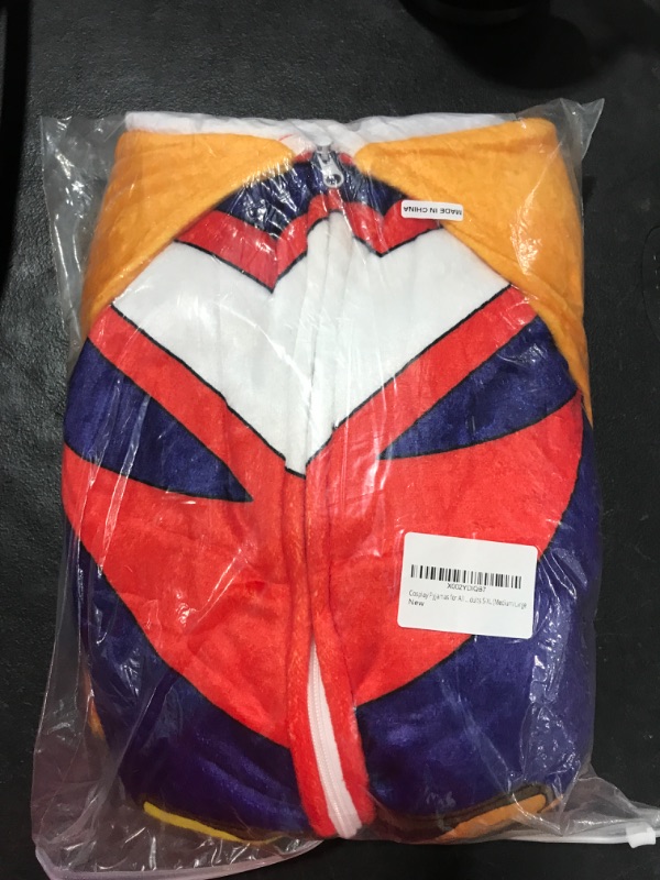 Photo 2 of (Size Medium/Large) Cosplay Pyjamas for All Might Anime Character for Toshinori Yagi Costume Jumpsuits Hooded of Adults 