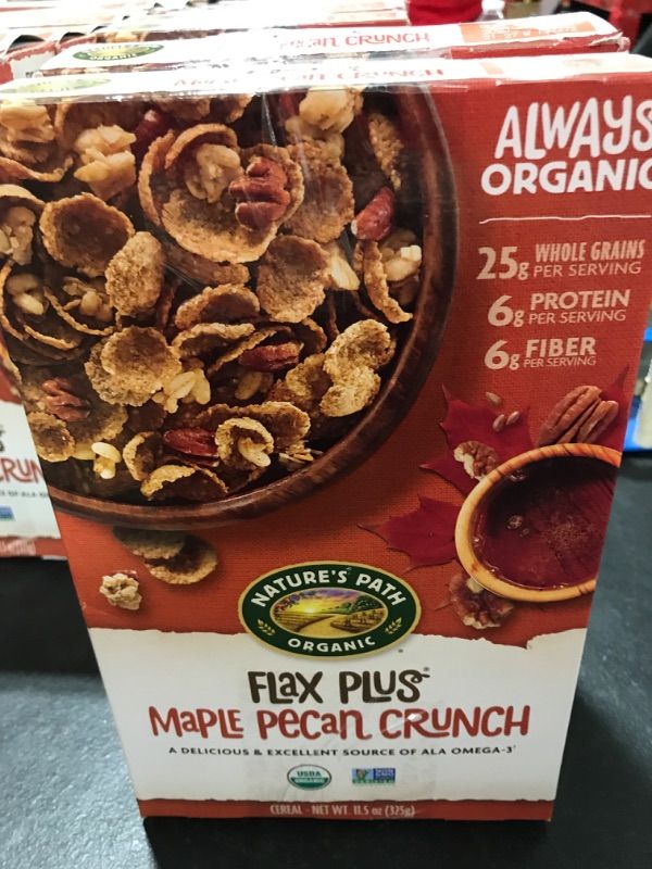 Photo 2 of [Set Of 2] Nature's Path Organic Flax Plus Cereal Maple Pecan Crunch 11.5 Oz
