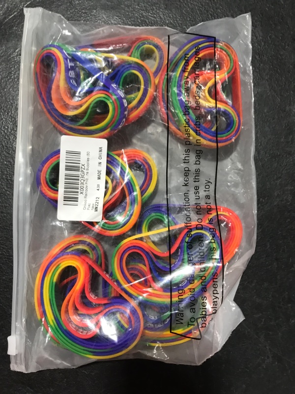 Photo 2 of 40 Pcs Gay Pride Wristbands Bracelets Rainbow Pride Wristbands LGBT Lesbian Rainbow Bracelets Silicone Sports Rubber Bracelets Bulk Pride Accessories for Parades Rainbow Festival 