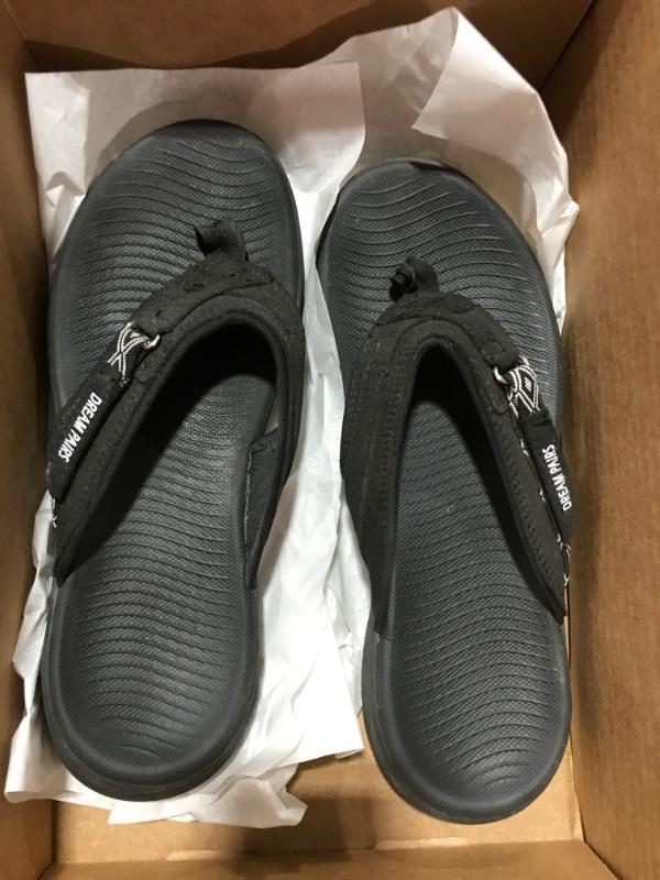 Photo 2 of [Size 7.5] DREAM PAIRS Women's Arch Support Flip Flops Comfortable Thong Sandals 7.5 Black