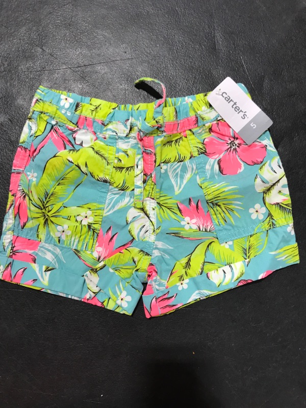 Photo 2 of [Size 5] Carter's Girls' Woven Short - Palm Beach