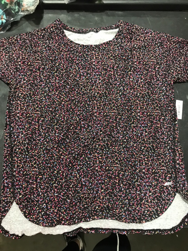 Photo 1 of [Size L] Amazon Essentials- Athletic Tee- Black with Multicolor Paint Sprinkle