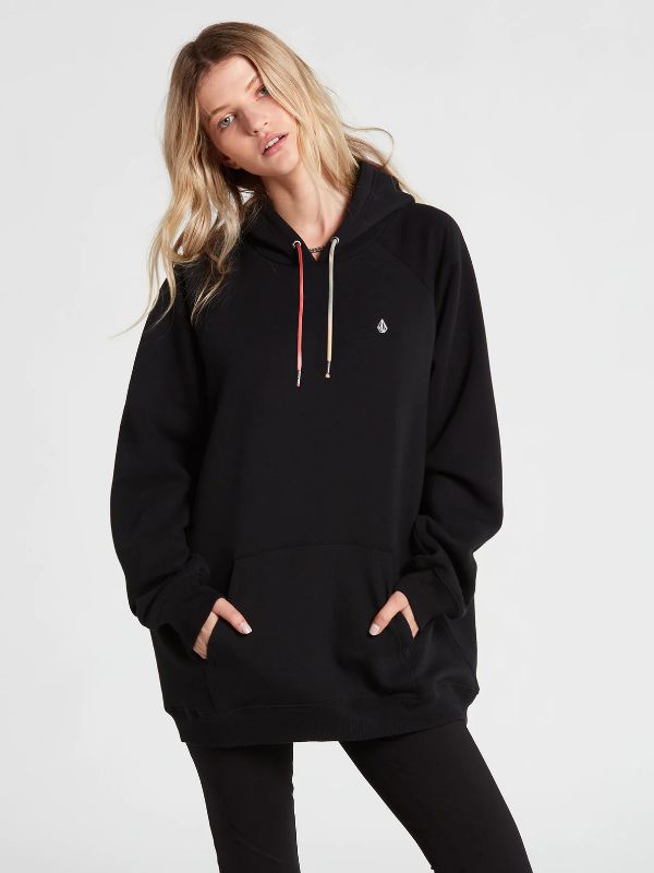 Photo 1 of [Size M] Volcom TRULY STOKED BOYFRIEND HOODIE - BLACK

