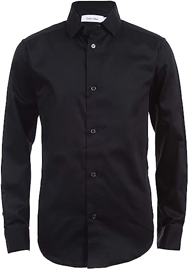 Photo 1 of [Size 12] Boys Calvin Klein Long Sleeve Button Down- Black