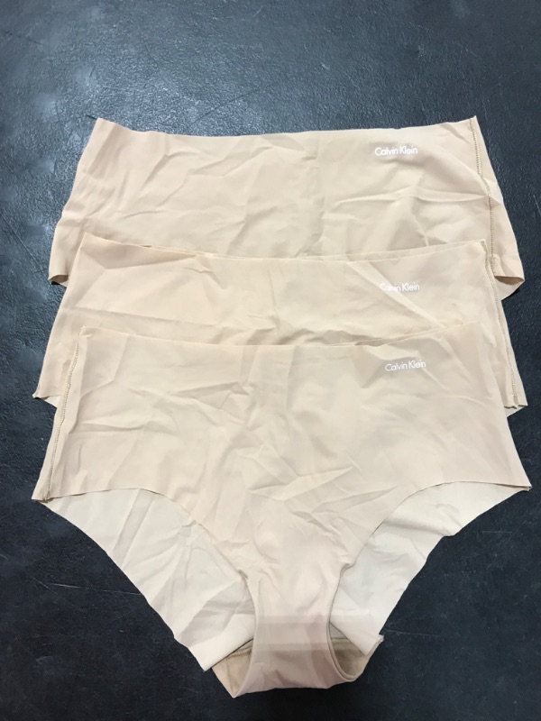 Photo 2 of [Size M] Women's Calvin Klein 3 Pack Hardly There Undies- Nude