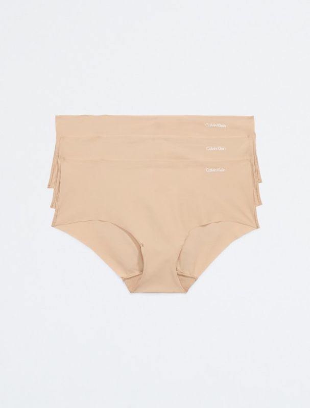 Photo 1 of [Size M] Women's Calvin Klein 3 Pack Hardly There Undies- Nude