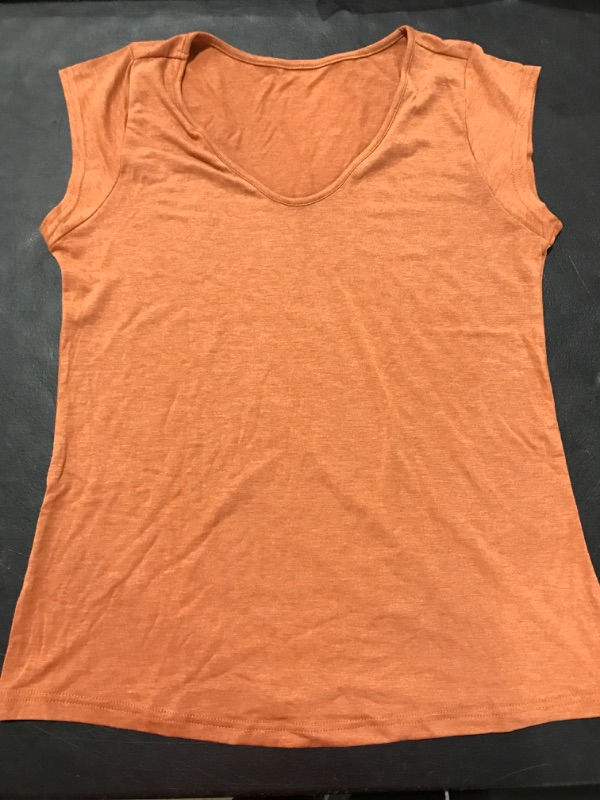 Photo 1 of [Size M] Ladies Casual Comfy Tee- Orange