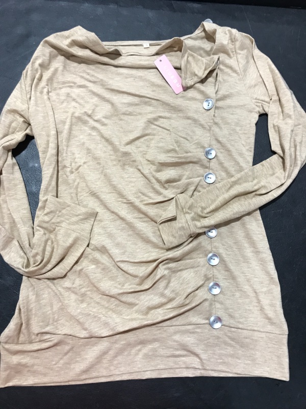 Photo 1 of [Size S] Ladies Lightweight Longsleeve- Tan