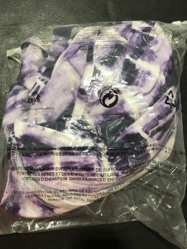 Photo 1 of [Size 3XL] Womens Plus Size Long Dresses V Neck Short Sleeve Tie Dye Split T Shirt Casual Summer Maxi Dress with Pockets -Purple