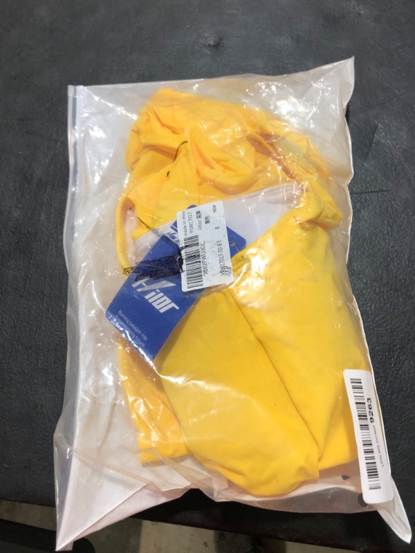 Photo 2 of Hilor Women's One Piece Swimsuits One Shoulder Swimwear Asymmetric Ruffle Monokinis Bathing Suits 8 Yellow