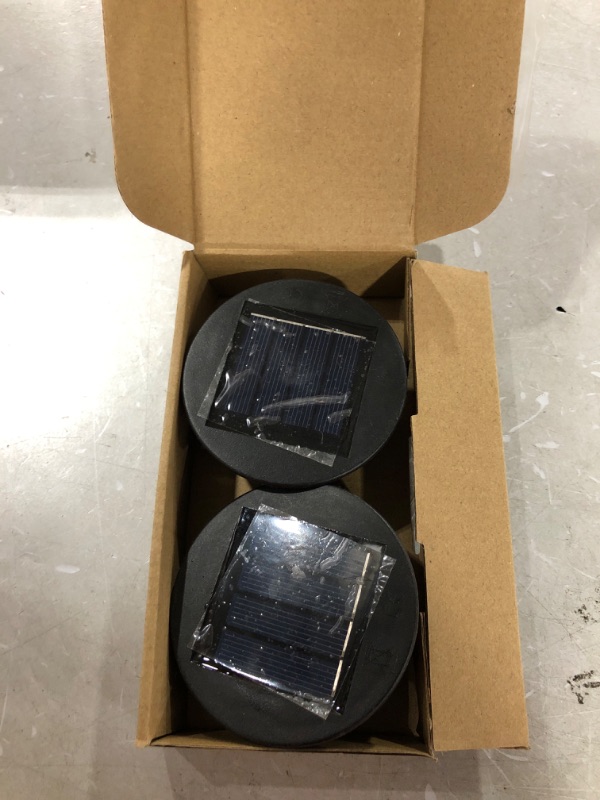 Photo 2 of 2 Pack Solar Lights Replacement Top - 7 lumens LED Solar Panel (2.76in)