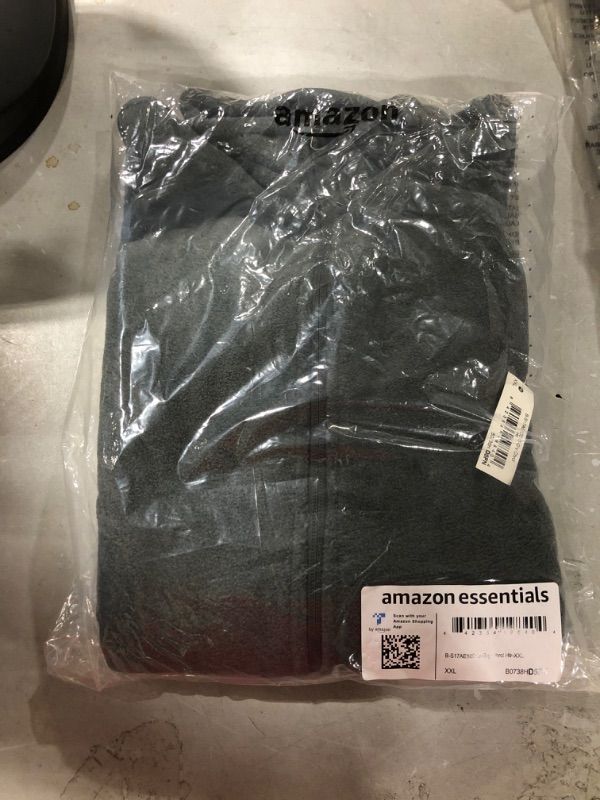 Photo 2 of Amazon Essentials Boys and Toddlers' Polar Fleece Full-Zip Mock Jacket Polyester Charcoal Heather XX-Large