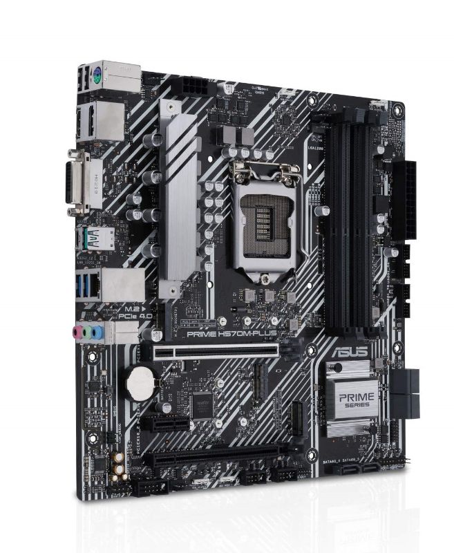 Photo 1 of ASUS Prime H570M-PLUS/CSM LGA1200 (Intel 11th/10th Gen) MicroATX Motherboard