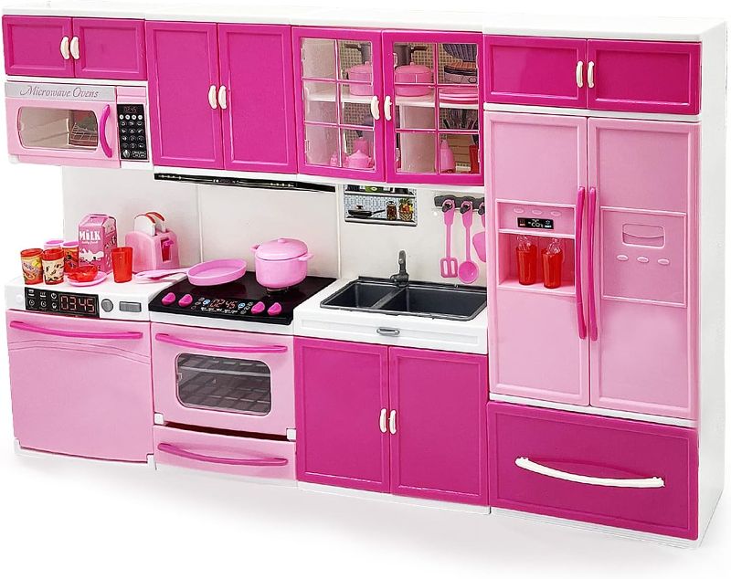 Photo 1 of  My Modern Kitchen Full Deluxe Kit with Lights and Sounds(4 Set) Great for Dolls and Toy Figures (STOCK PHOTO FOR REFERENCE ONLY)