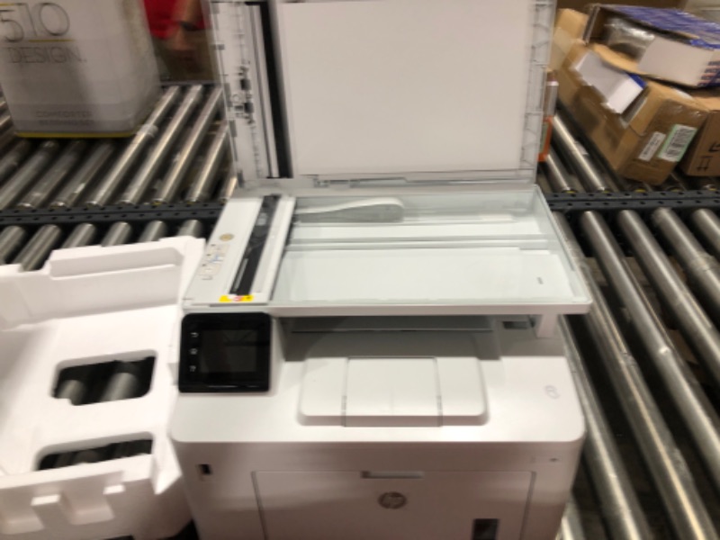 Photo 2 of HP LaserJet Pro MFP M227fdw Wireless Monochrome All-in-One Printer with built-in Ethernet & 2-sided printing, works with Alexa (G3Q75A) White