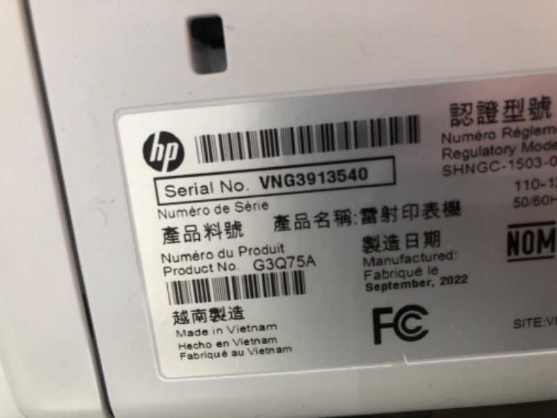 Photo 4 of HP LaserJet Pro MFP M227fdw Wireless Monochrome All-in-One Printer with built-in Ethernet & 2-sided printing, works with Alexa (G3Q75A) White