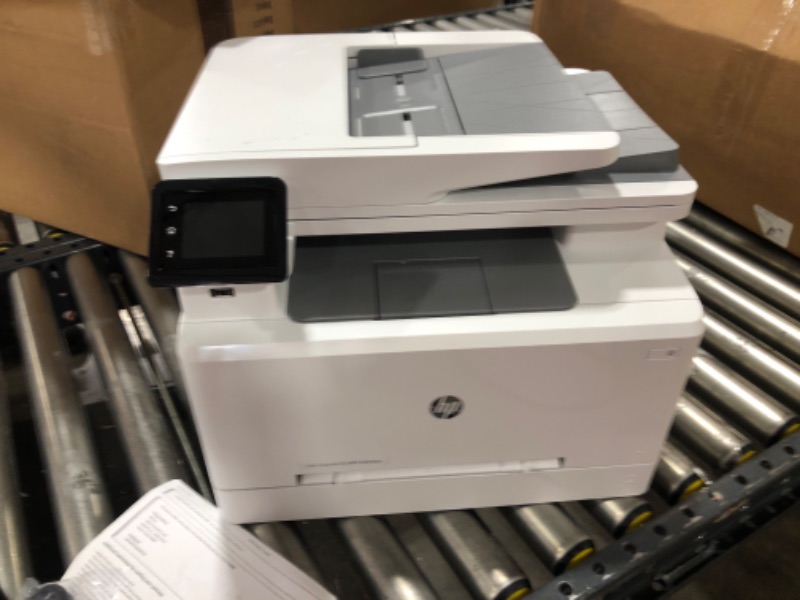 Photo 4 of HP Laserjet Pro MFP M283fdw Wireless All-in-One Color Laser Printer, Mobile Print&Scan&Copy&Fax, Duplex Print, 22ppm, 2.7" Touchscreen, Wi-Fi, Compatible with Alexa(7KW75A), Lanbertent Printer Cable
