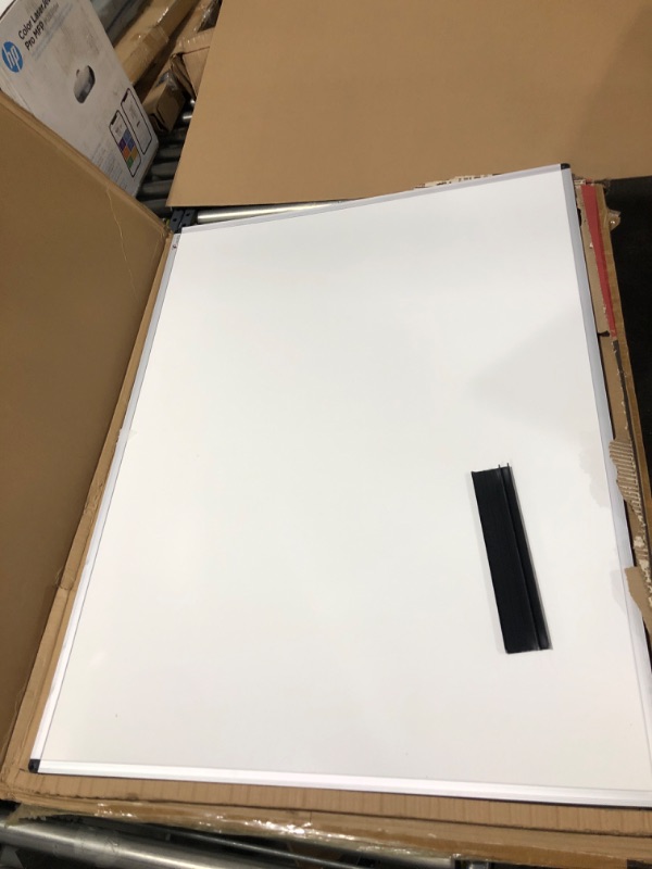 Photo 2 of VIZ-PRO Dry Erase Board/Whiteboard,48 x 36 Inches, Wall Mounted Board for School Office and Home