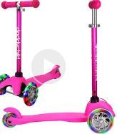 Photo 1 of 3 Wheel Scooters for Kids, Kick Scooter for Toddlers 3-8 Years Old, Boys and Girls Scooter with Light Up Wheels, Mini Scooter - Pink