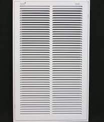 Photo 1 of 14" X 24" Steel Return Air Filter Grille for 1" Filter - Easy Plastic Tabs for Removable Face/Door - HVAC Duct Cover - Flat Stamped Face