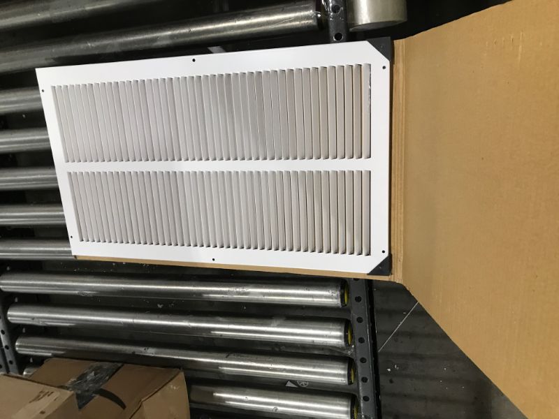 Photo 2 of 14" X 24" Steel Return Air Filter Grille for 1" Filter - Easy Plastic Tabs for Removable Face/Door - HVAC Duct Cover - Flat Stamped Face
