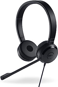 Photo 1 of Dell 74J6M Pro Stereo USB Headset, UC350, black