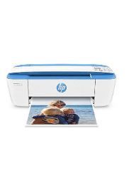 Photo 1 of HP DeskJet 3755 Compact All-in-One Wireless Printer - Blue Accent (J9V90A) and Ink-Cartridges - 4 Colors Blue Printer + Standard Ink