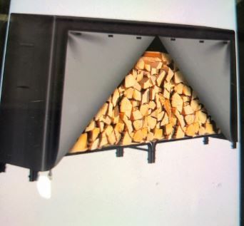 Photo 1 of 8 FT FIREWOOD LOG RACK WITH COVER COMBO SET WATERPROOF OUTDOOR LOG HOLDER 