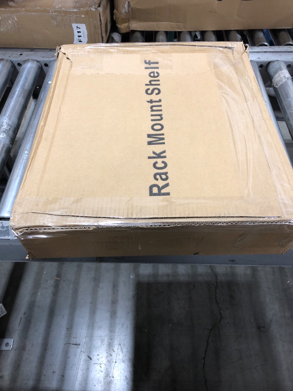 Photo 1 of 2U Server Rack Shelf Rack Mount Tray 16" Deep for 19" Network Cabinet and Equipment Rack Universal Vented Rackmount Shelf Mounting Tray -2U,16" Deep?Weight Capacity 50lb?Black