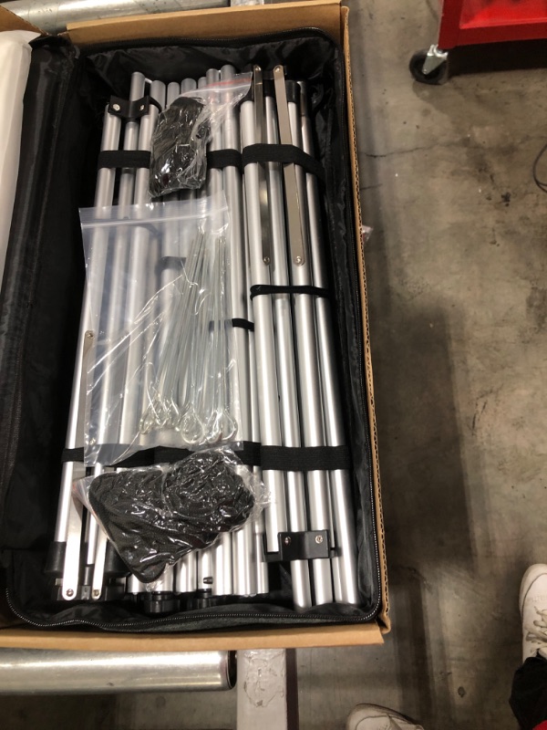 Photo 1 of Projector Screen Outdoor, Vamvo Portable Projector Screen with Stand 120 inch Foldable Projector Screen 16:9 4K, 10 Feet Indoor Movie Screen with Carrying Bag for Home Theater Backyard Movie Night