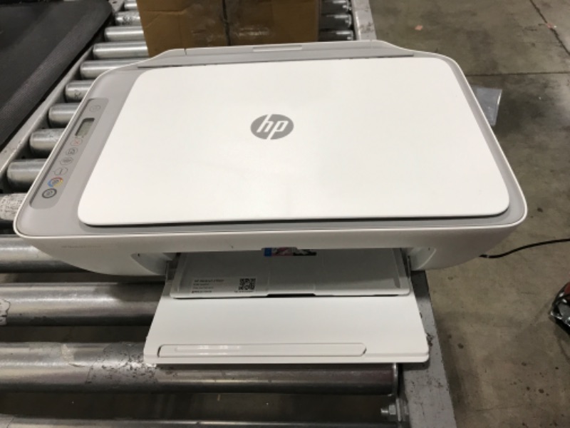 Photo 1 of HP DeskJet 2755e Wireless Color All-in-One Printer (26K67A), white