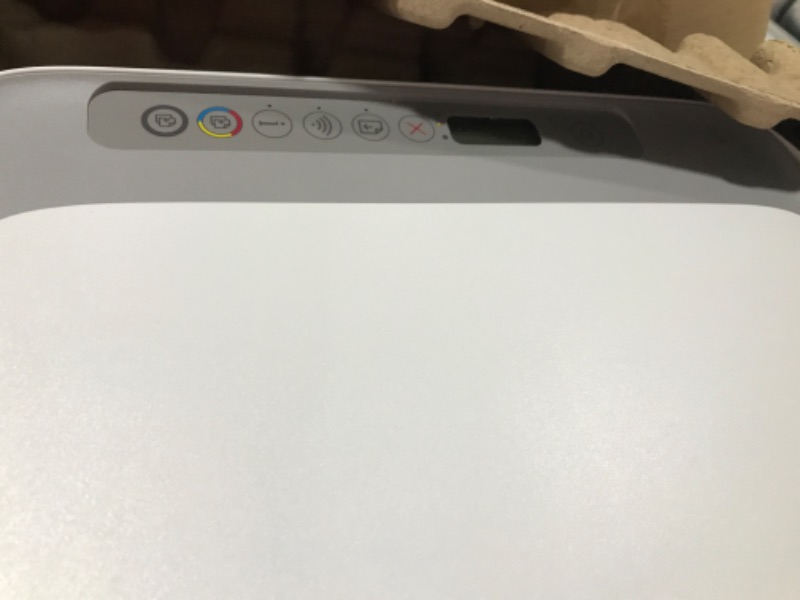 Photo 5 of HP DeskJet 2755e Wireless Color All-in-One Printer with bonus 6 months Instant Ink (26K67A), white