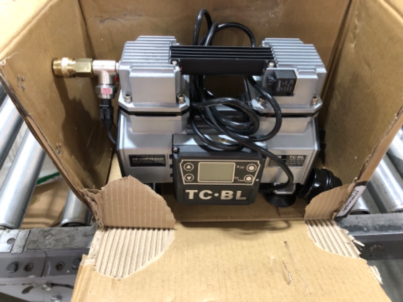 Photo 3 of TC·BL Portable Air Compressor 110V,Ultra Quiet Air Compressor Oil Free and Lightweight Small Air Pump Tankless Compressor