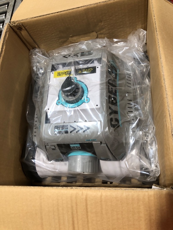 Photo 3 of (2023 New) Ofuzzi Cyber Cordless Robotic Pool Cleaner, Max.120 Mins Runtime, Self-Parking, Automatic Pool Vacuum for All Above/Half Above Ground Pools Up to 1076ft² of Flat Bottom (Grey)