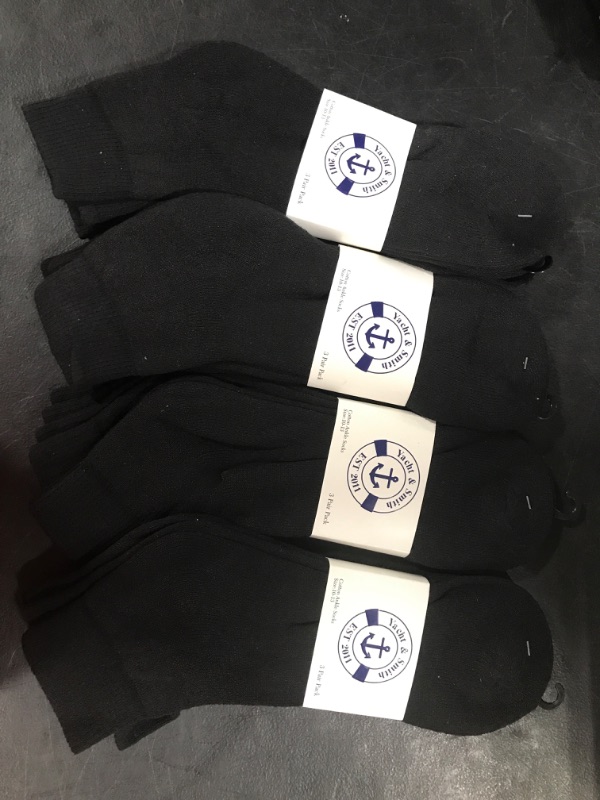 Photo 1 of (Ankle Socks) New Men's Yacht & Smith Cotton Ankle Socks 12 Pairs Size 10-13 Shoe Size 8-12
