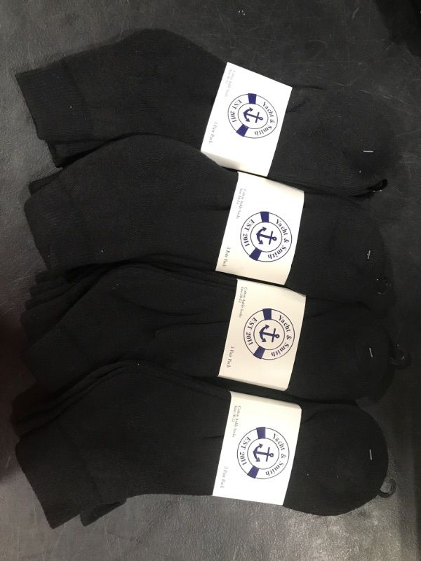 Photo 2 of (Ankle Socks) New Men's Yacht & Smith Cotton Ankle Socks 12 Pairs Size 10-13 Shoe Size 8-12
