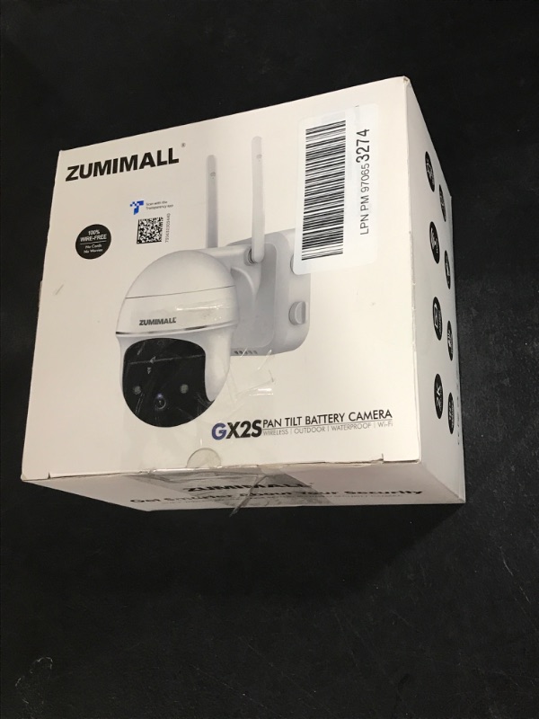 Photo 4 of 2K Security Camera Outdoor Wireless WiFi with 360° PTZ, ZUMIMALL Battery Powered Wireless Cameras for Home Surveillance, Spotlight & Siren/PIR Detection/3MP Color Night Vision/2-Way Talk/IP66/Cloud/SD single