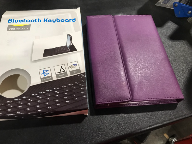 Photo 2 of Bluetooth keyboard for iPad Air- purple