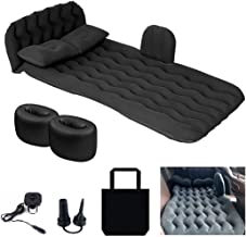 Photo 1 of  Car Air Mattress Camping Bed-Inflatable Head Guard Thickened Backseat Air Mattress for Car with Air Pump 2 Pillows 2 Functional Pier Flocking & PVC Car Mattress Backseat for Sedan SUV Truck
