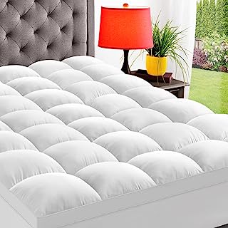 Photo 1 of  Full Mattress Topper  Thick Mattress pad Cover, Plush Soft Pillowtop with Elastic Deep Pocket