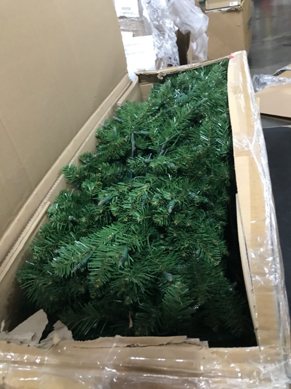 Photo 2 of 9’ Pre-lit Kingswood Fir Pencil Artificial Christmas Tree –Clear Lights