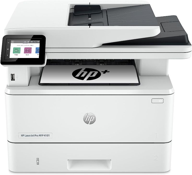 Photo 1 of HP LaserJet Pro MFP 4101fdwe Wireless Black & White Monochrome Printer with HP+ Smart Office Features and Fax
