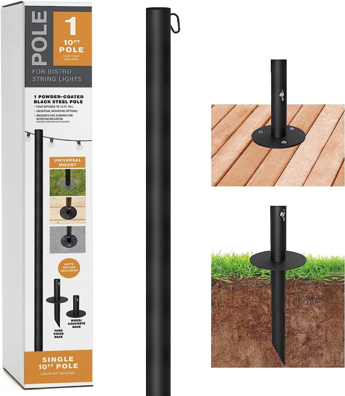 Photo 1 of 10FT STRING LIGHT POLE (STOCK PHOTO FOR REFERENCE ONLY) 