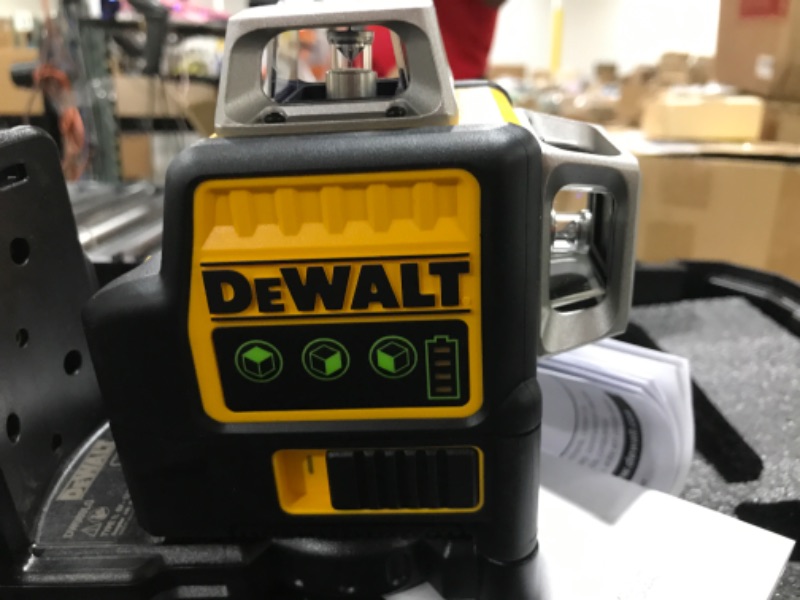 Photo 2 of DEWALT 12V MAX Laser Level, Line Laser, 3 X 360, Green (DW089LG)