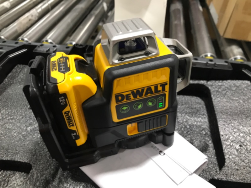 Photo 3 of DEWALT 12V MAX Laser Level, Line Laser, 3 X 360, Green (DW089LG)