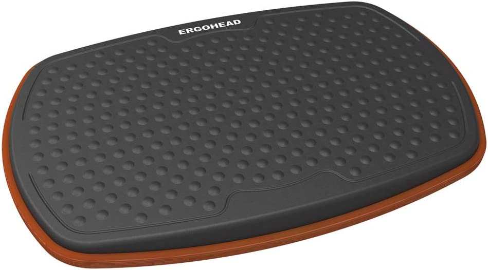 Photo 1 of Ergohead Office Standing Desk Anti Fatigue Mat Wooden Wobble Balance Board Stability Rocker Ergonomically Engineered for Stand Up Desks Desk Riser Workstation
