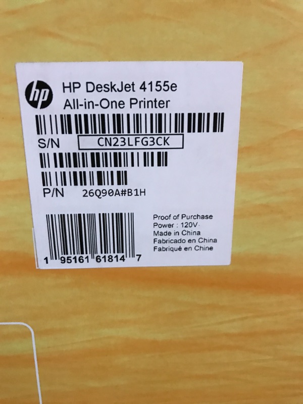 Photo 4 of HP DeskJet 4155e Wireless Color All-in-One Printer & 67XL Tri-Color High-Yield Ink Cartridge | 3YM58AN & 67XL Black High-Yield Ink Cartridge | 3YM57AN Printer + Tri-color Ink + Black Ink