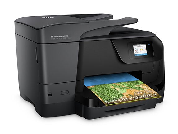 Photo 1 of HP OfficeJet Pro 8710 Color Inkjet MFP, Refurbished (M9L66A)
