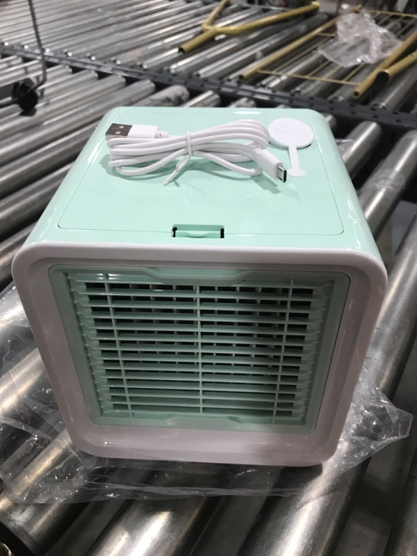 Photo 1 of 6.5x6.5x6.5 portable air cooler -  mint green, white
