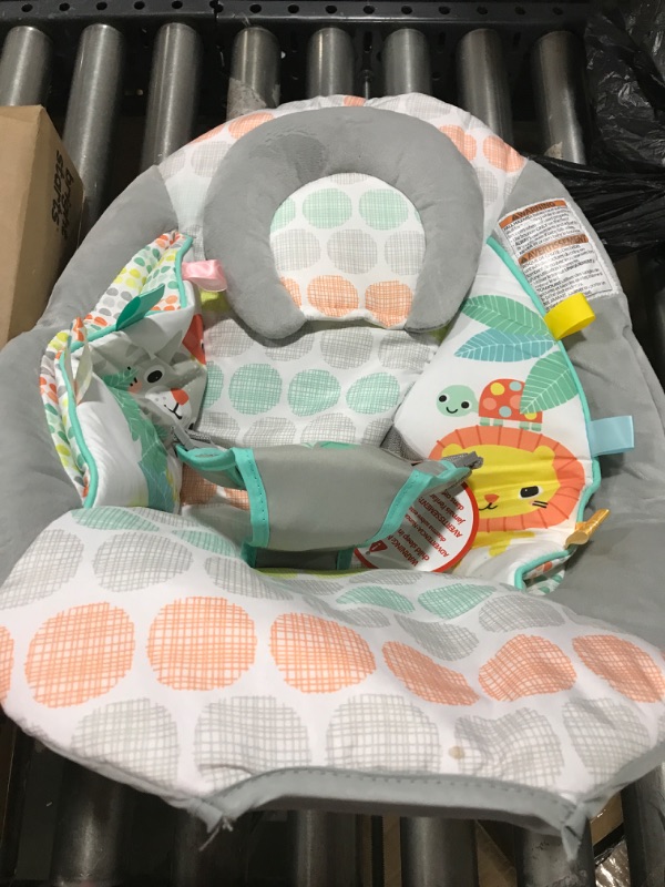 Photo 2 of Bright Starts Whimsical Wild Comfy Baby Bouncer Seat with Soothing Vibration and Music